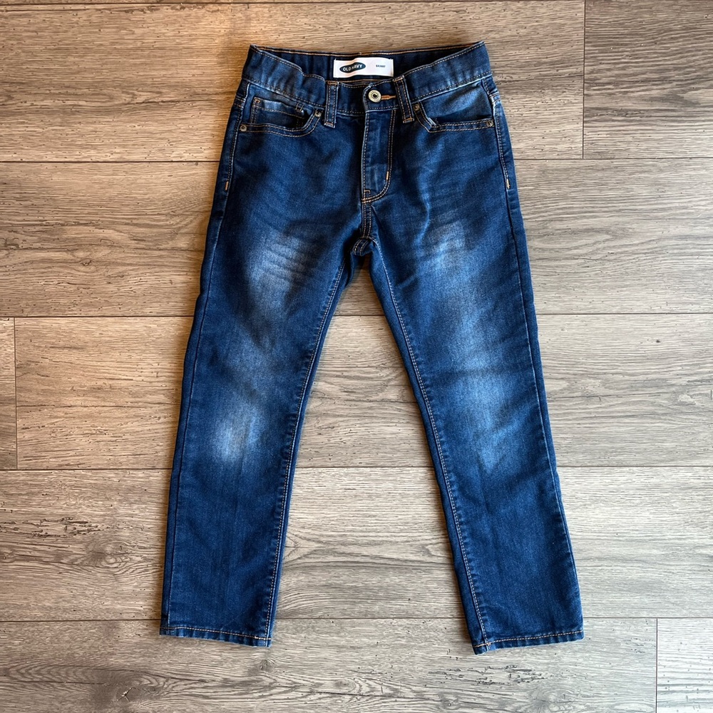 Old Navy Toddler Boy Wow Non-Stretch Skinny Jean for Boy Medium Wash Size 7